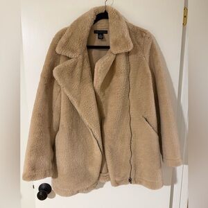 Joan Vass Cream Teddy Jacket